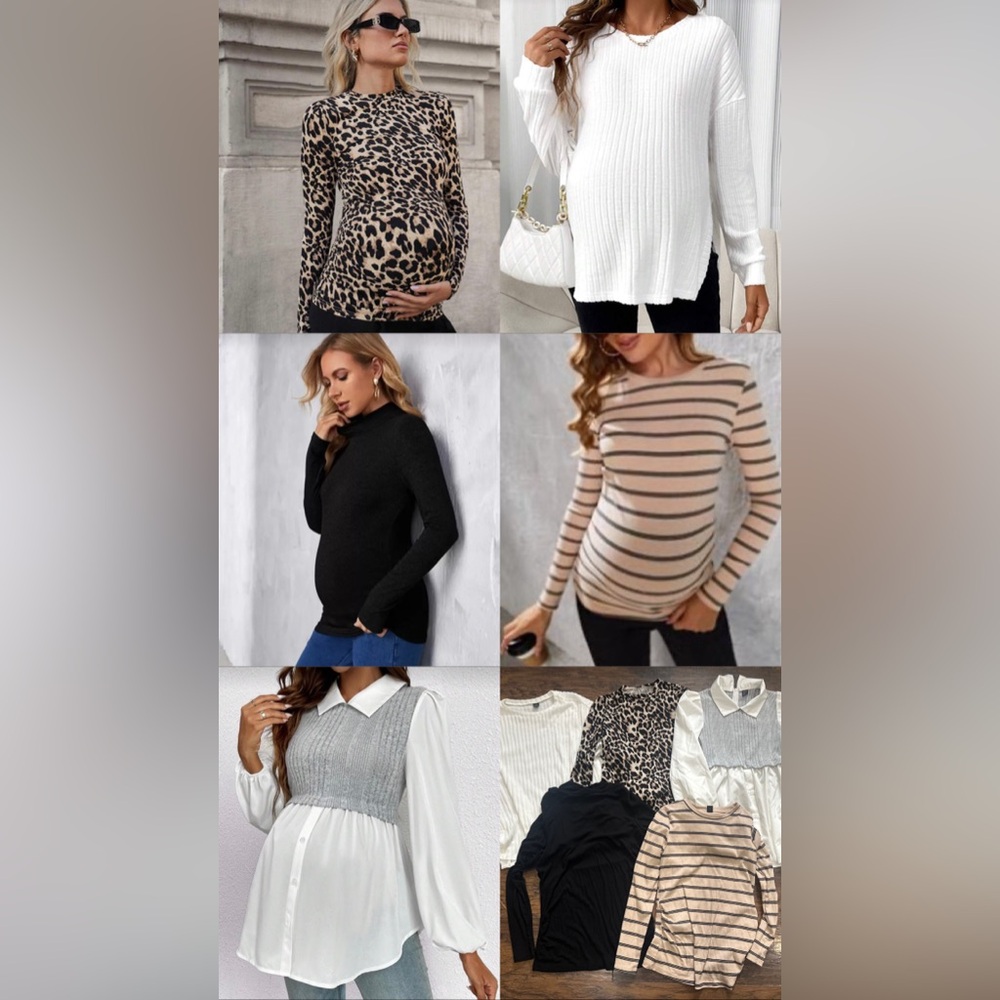 Bundle of women’s maternity tops